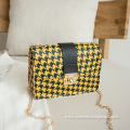 2021 New Womens Bag Design Houndstooth Female Shoulder Sling Bag